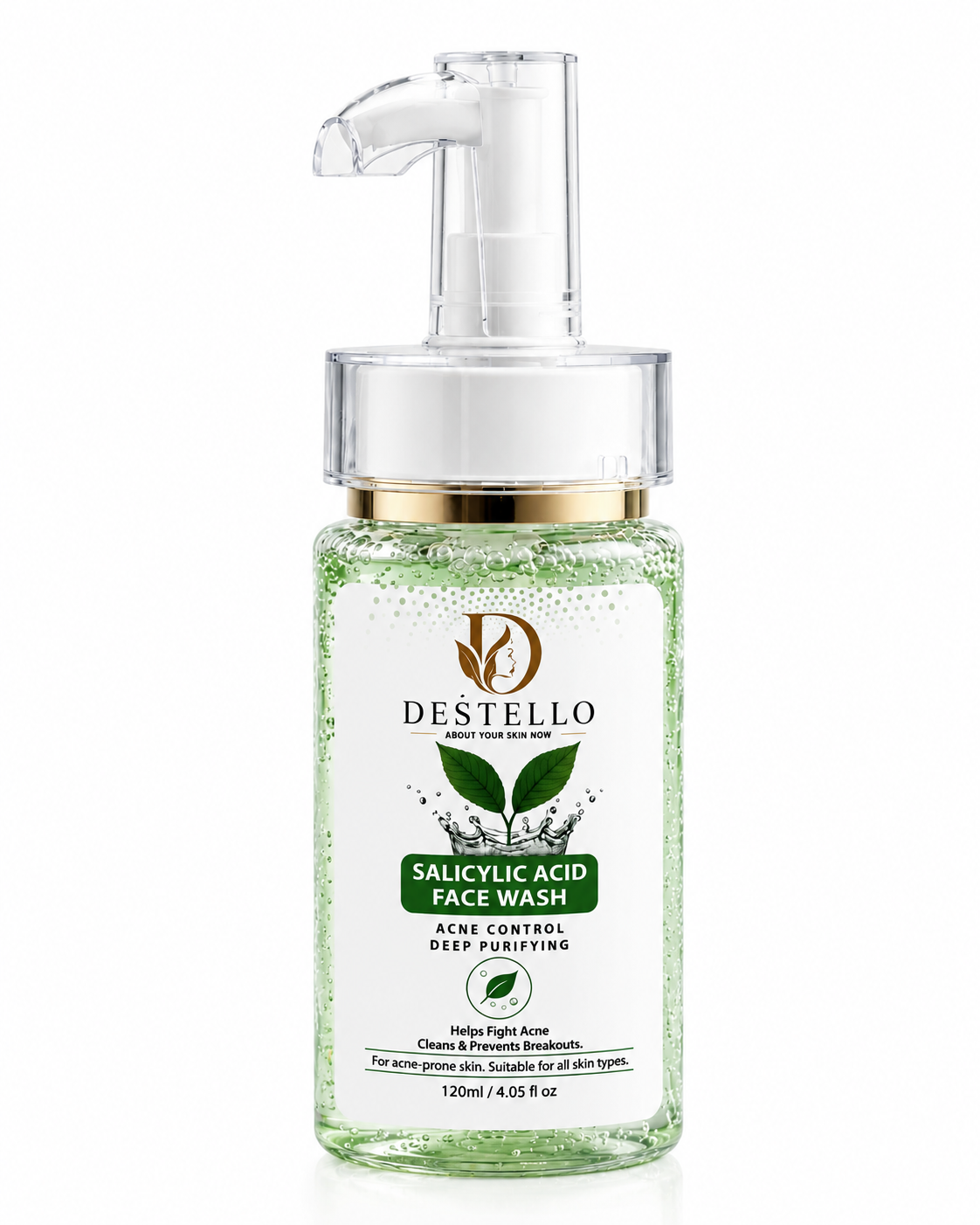 Destello Salicylic Acid Face Wash – Acne Control & Deep Purifying | 120ml