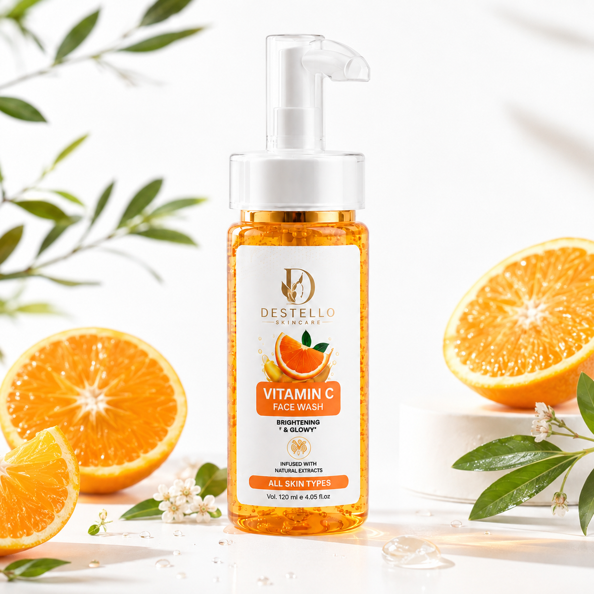Destello Vitamin C Face Wash – Brightening & Glow | 120ml